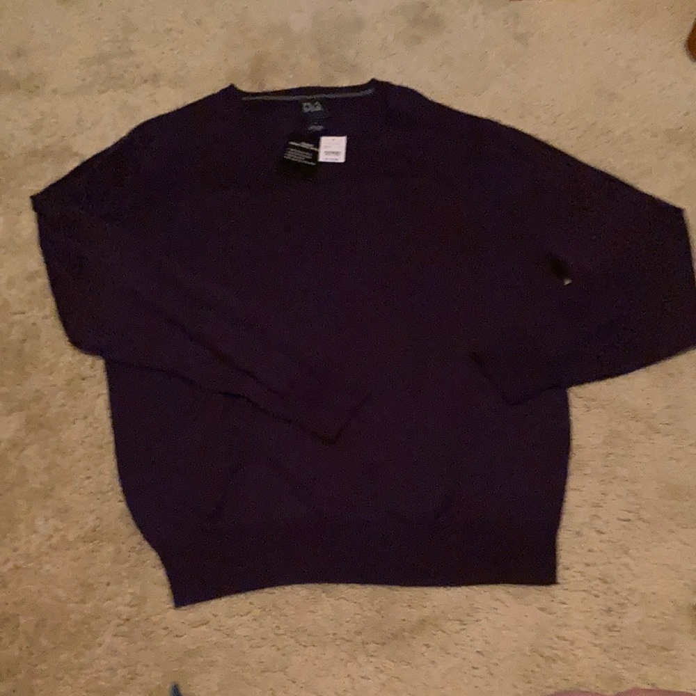 Purple jos a bank traveler merino wool sweater